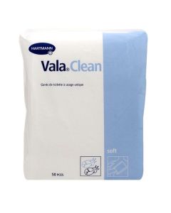HARTMANN VALA CLEAN SOFT GANT DE TOILETTE (50 UNITÉS)