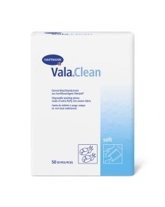 HARTMANN VALA CLEAN SOFT GANT DE TOILETTE MOLETONNE (50 UNITÉS)