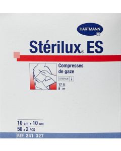 STERILUX ES STERILE 10 X 10 CM POCHE 2UNITES PACK 50