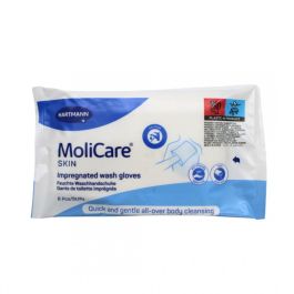 MOLICARE SKIN GANTS DE TOILETTE IMPREGNES (8 UNITÉS)